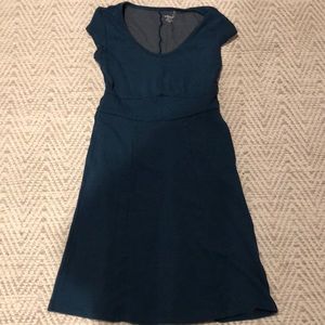 Toad & Co Teal short sleeved dress